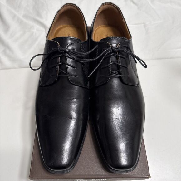 Florsheim Shoes 11.5 Jackson Plain Toe Oxford Black Leather Men’s EU  44.5 NIB main image 4